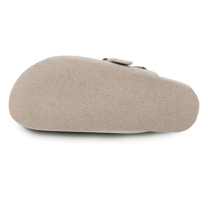 Isotoner® Ladies Felt Clog Slipper Oatmeal Extra Image 5